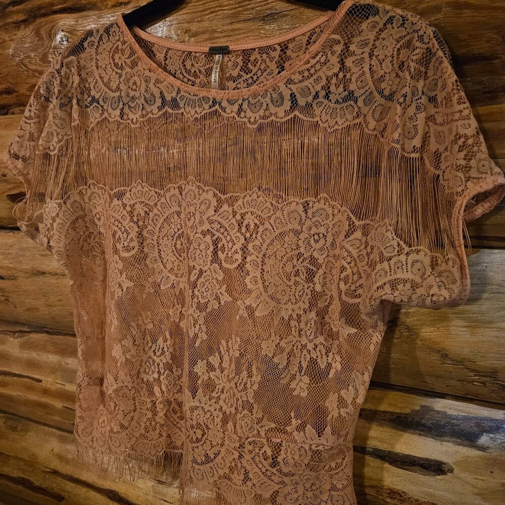 Light Pink Lacey Top